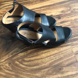 Black Leather Sandals.